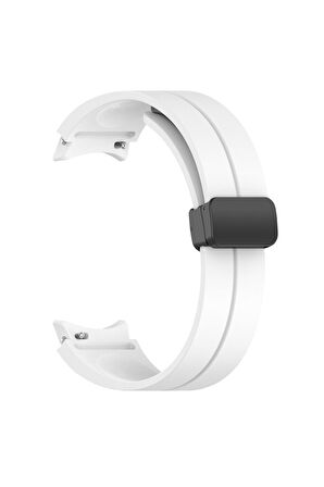 Samsung Galaxy Watch 4 Classic 42mm Kordon/Kayış Çizgili Tasarım Metal Toka Esnek Sağlam