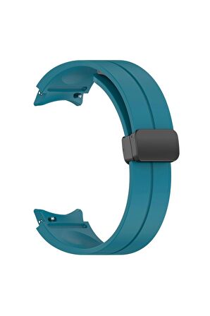 Samsung Galaxy Watch 4 Classic 42mm Kordon/Kayış Çizgili Tasarım Metal Toka Esnek Sağlam
