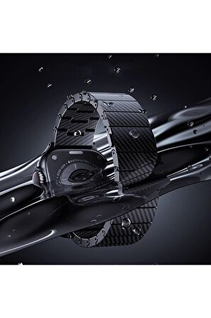 Watch Ultra 49mm Kordon/kayış 600d Karbon Fiber Malzeme 31gr Ağırlık Otomatik Mekanizmalı Kord
