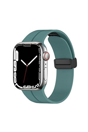Watch Ultra 49mm Kordon/kayış Çizgili Tasarım Metal Toka Esnek Sağlam Silikon Kordon