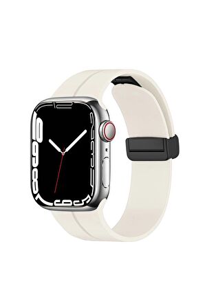 Watch Ultra 49mm Kordon/kayış Çizgili Tasarım Metal Toka Esnek Sağlam Silikon Kordon