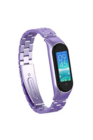 Xiaomi Mi Band 6 Kordon/kayış Paslanmaz Çelik Klipsli Metal Kordon Kayış