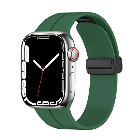   Watch 44mm Kordon/Kayış Soft Pürüzsüz Yüzey Pratik Metal Tak Çıkar Tokalı Silikon Kordon
