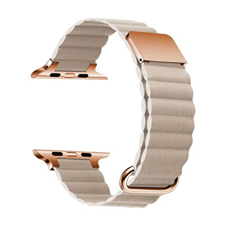   Watch 7 45mm Kordon/Kayış Magnetik Yapışma Metal PU Deri Kordon/Kayış