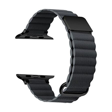   Watch 40mm Kordon/Kayış Magnetik Yapışma Metal PU Deri Kordon/Kayış