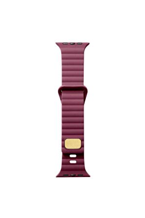 Watch 44mm Kordon/kayış Çizgi Şerit Desen Delikli Tasarım Tak Çıkar Silikon Kordon
