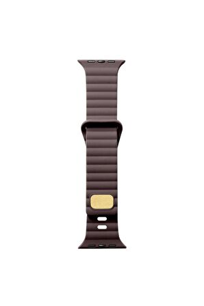 Watch 42mm Kordon/kayış Çizgi Şerit Desen Delikli Tasarım Tak Çıkar Silikon Kordon