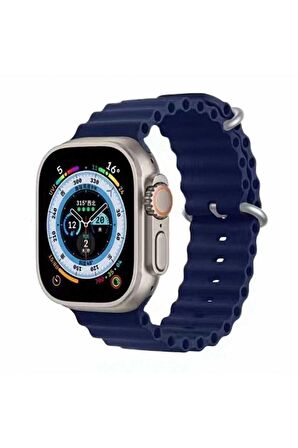 Watch 7 45mm Kordon/kayış Yumuşak Sport Delikli Metal Toka Silikon Kordon/kayış