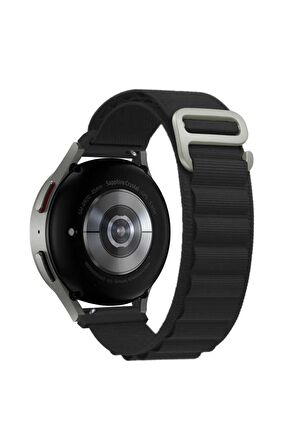 Samsung Galaxy Watch Active 2 44mm Kordon/kayış Örgü Işlemeli Metal Toka Diyazn Her Ölçüye Uyumlu