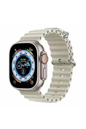 Watch 7 45mm Kordon/kayış Yumuşak Sport Delikli Metal Toka Silikon Kordon/kayış