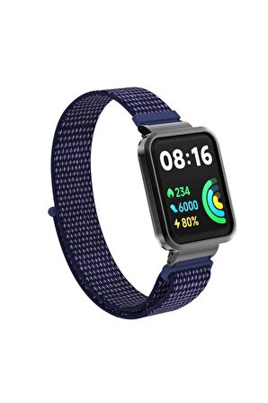 Xiaomi Redmi Watch 2 Lite Kordon/kayış Spor Loop Kasa Koruma 2 In 1 Hasır Örgü Cırtlı Hasır Kordon