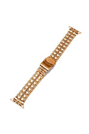 Watch 7 41mm Kordon/kayış Metal Şeritli Bakla Tasarım Klipsli Açma Kapama Kordon/kayış