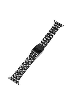 Watch 7 45mm Kordon/kayış Metal Şeritli Bakla Tasarım Klipsli Açma Kapama Kordon/kayış