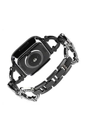 Watch 38mm/40mm Kordon/kayış Metal Şık Taşlı Tasarım Diamond Style Kordon/kayış