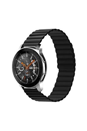 Huawei Honor Magic 2 42mm Uyumlu Kordon Kayış Çift Renk Mıknatıslı Ayarlanabilir 20mm Kordon