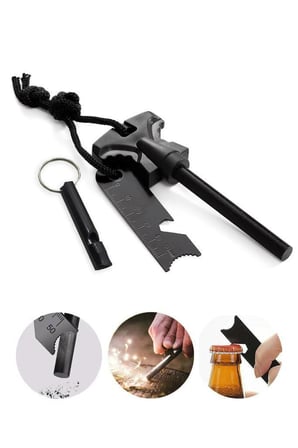 Özel Seri Açık Hava Aracı Outdoor Ürünü Doğa Ekipmanı Single Sword Magnezyum Çubuğu Ateş Başlatıcı