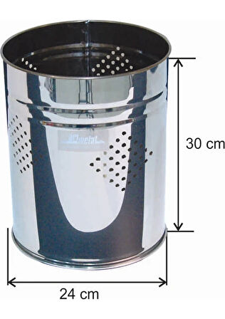 Paslanmaz Delikli Çöp Kovası