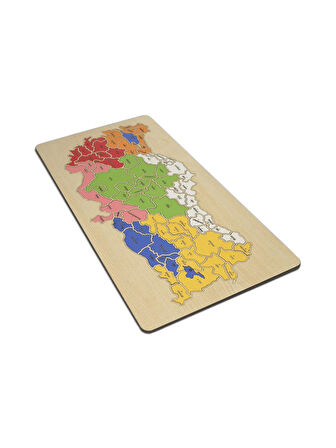 Ahşap Türkiye Haritası Puzzle Yapboz