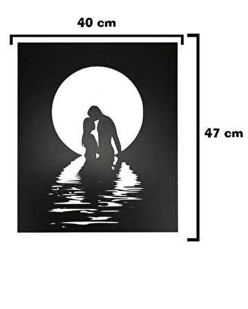 Ahşap Duvar Dekoru Romantik Duvar Süsü