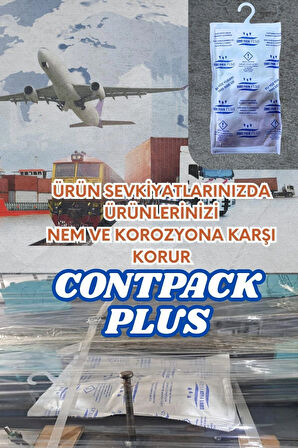 Contpack Plus Askılı Nem Alıcı Rutubet Engelleyici Konteyner Kurutucu 3 Adet 840 Gr.