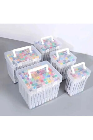 MARKER RENKLİ BOYAMA KALEM SETİ 80 Lİ