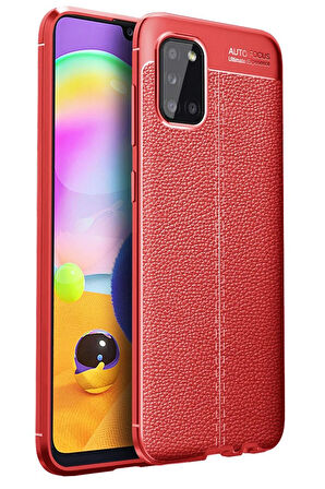 CPT50 Samsung Galaxy A31 Kılıf Auto Focus Kapak - Kırmızı