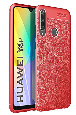 CPT50 Huawei Y6P Kılıf Auto Focus Kapak - Kırmızı