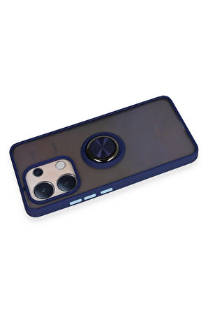 CPT50 Xiaomi Redmi Note 13 4G Kılıf Montreal Yüzüklü Silikon Kapak - Lacivert