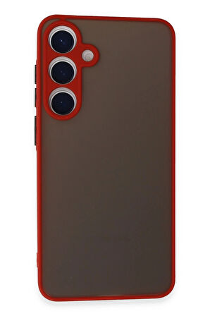 CPT50 Samsung Galaxy S24 Kılıf Montreal Silikon Kapak - Kırmızı