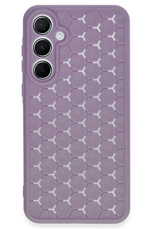 CPT50 Samsung Galaxy A25 5G Kılıf Petek Silikon Kapak - Lila