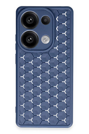 CPT50 Realme C65 Kılıf Petek Silikon Kapak - Lacivert