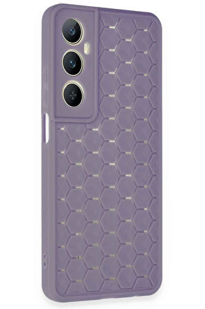 CPT50 Realme C65 Kılıf Petek Silikon Kapak - Lila