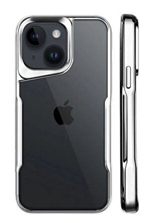 CPT50 iPhone 15 Kılıf Boyi Silikon Kapak - Gümüş