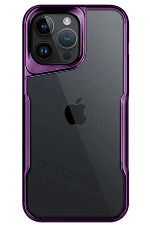 CPT50 iPhone 15 Pro Max Kılıf Boyi Silikon Kapak - Derin Mor