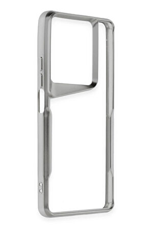 CPT50 Xiaomi Redmi Note 13 Pro 5G Kılıf Boyi Silikon Kapak - Gümüş