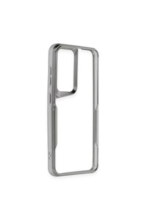 CPT50 Samsung Galaxy A25 5G Kılıf Boyi Silikon Kapak - Gümüş