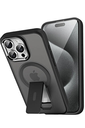 CPT50 iPhone 14 Pro Tork Magsafe Standlı Kapak - Siyah