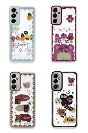 CPT50 Samsung Galaxy A25 5G Kılıf Sweet Desenli Silikon Kapak - Pembe