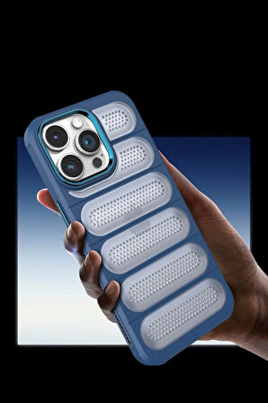CPT50 iPhone 15 Pro Kılıf Airmax Silikon Kapak - Lacivert