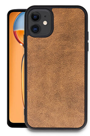 CPT50 iPhone 11 Kılıf Aras Deri Kapak - Taba