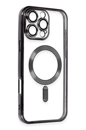 CPT50 iPhone 16 Pro Kılıf Kross Magneticsafe Kapak - Siyah