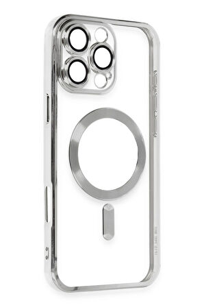 CPT50 iPhone 16 Pro Kılıf Kross Magneticsafe Kapak - Gümüş