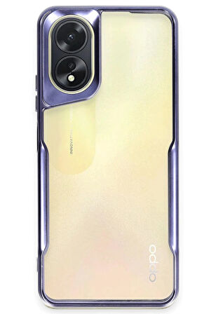 CPT50 Oppo A38 Kılıf Boyi Silikon Kapak - Lacivert