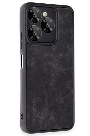 CPT50 General Mobile Era 30 Kılıf Aras Deri Kapak - Siyah