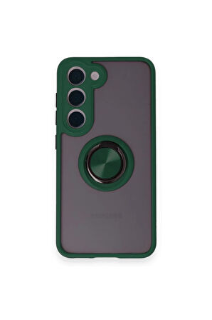 CPT50 Samsung Galaxy M15 Kılıf Montreal Yüzüklü Silikon Kapak - Yeşil