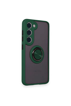 CPT50 Samsung Galaxy M15 Kılıf Montreal Yüzüklü Silikon Kapak - Yeşil