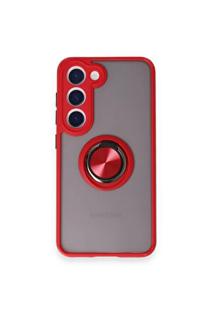 CPT50 Samsung Galaxy M15 Kılıf Montreal Yüzüklü Silikon Kapak - Kırmızı
