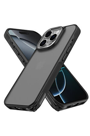 CPT50 iPhone 16 Pro Max Kılıf Elegant Kapak - Siyah
