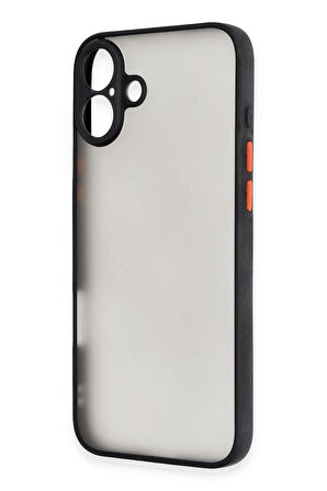 CPT50 iPhone 16 Plus Kılıf Montreal Silikon Kapak - Siyah