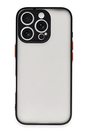 CPT50 iPhone 16 Pro Kılıf Montreal Silikon Kapak - Siyah